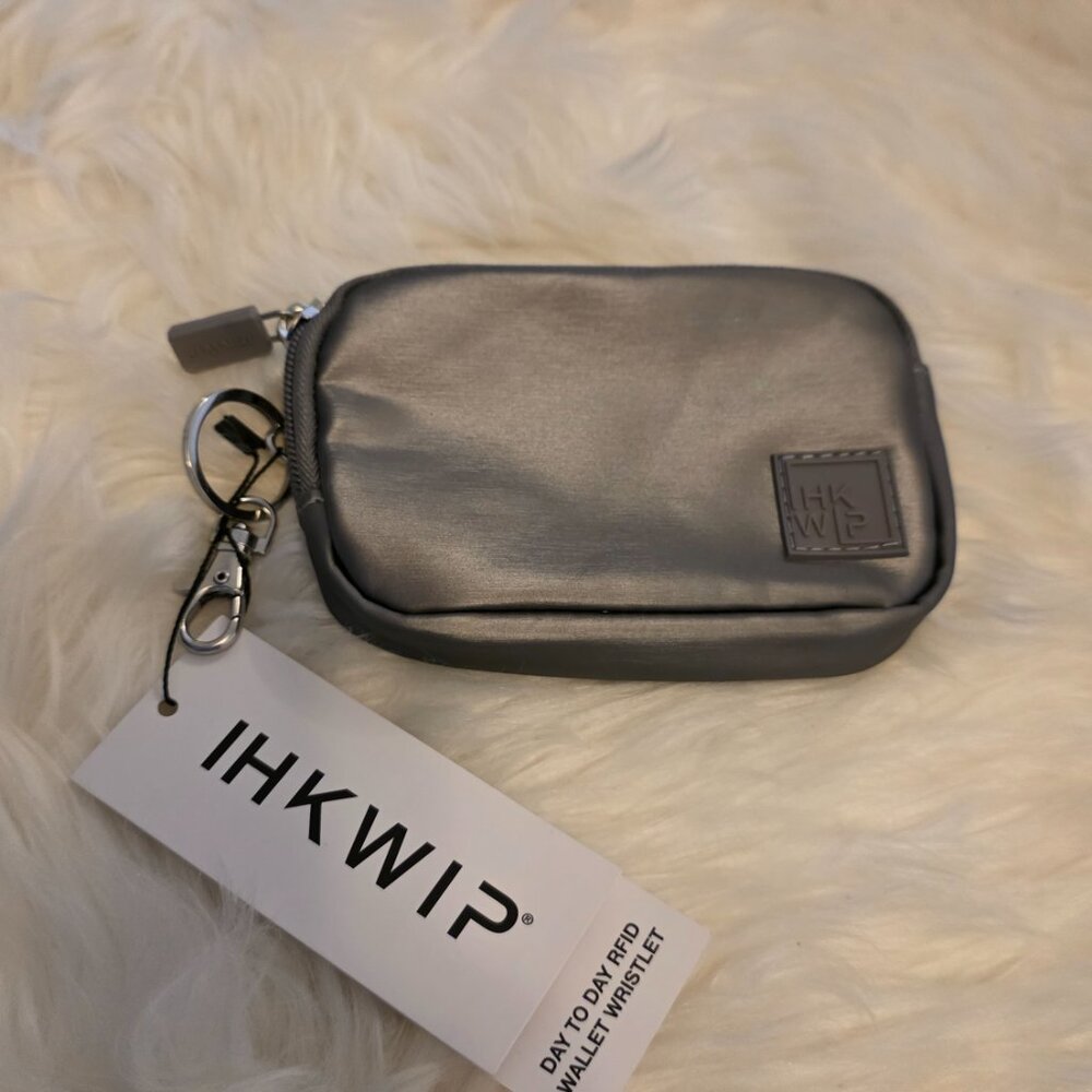 IHKWIP Day to Day RFID Wallet Wristlet Bag Met Stone Grey - Picture 10 of 11